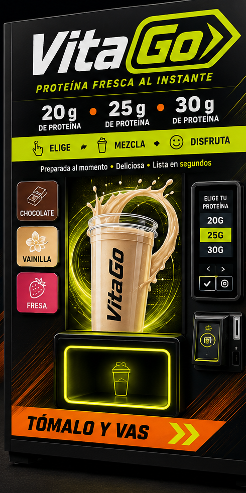 Máquina expendedora VitaGo de proteína fresca